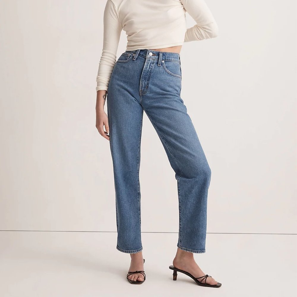 NWT Madewell The Perfect Vintage Straight Jean in Earlwood Wash size 30